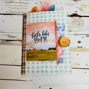Polka Dot Journal with Button Accent
